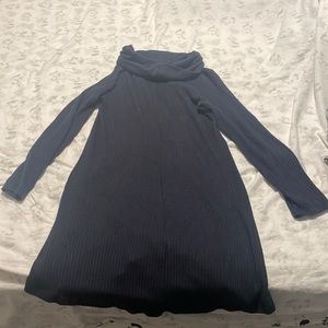 Turtle neck sweater dress